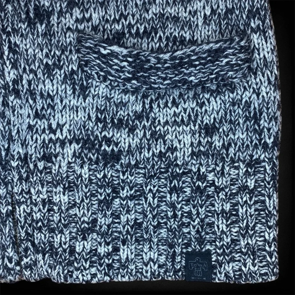 TNA Grey Lambswool Zip Up Sweater - Picture 3 of 9